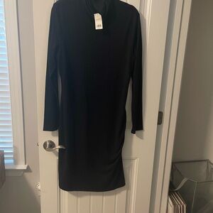 Banana Republic Black Long Sleeve Dress